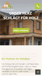 Mobile Screenshot of m4-holzbau.at